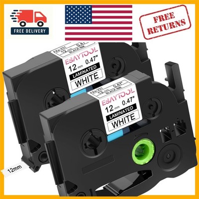 Durable 12mm P-Touch TZe-231 Laminated Label Tape Pack for Easy Labeling