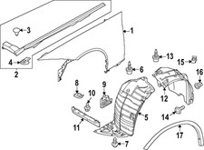 Genuine Nissan Air Guide 62823-6GP0A