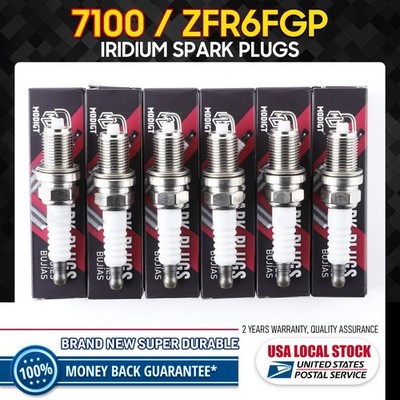New Upgrade Resistor OEM Performance Iridium Spark Plugs 7100 for Dodge Jeep