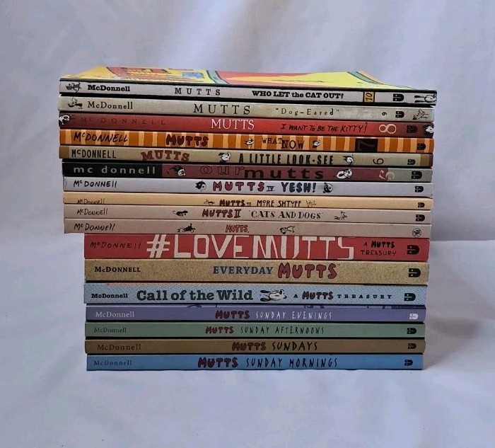 Mutts Comic Strip By Patrick McDonnell Comic Book Compilations Lot of 17 Books