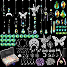 400 Pcs DIY Suncatchers Making Supplies Kit Art and Crafts for Adults Hanging Pr
