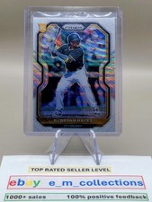 KE'BRYAN HAYES 2021 Panini Prizm WHITE WAVE Prizm ROOKIE Card #113 Pitt Pirates