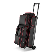 Uimoso Rolling Bowling Bag for 3 Balls with Shoe Storage and Wheels