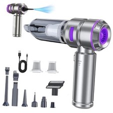 Mini Vacuum Cleaner, 4 in 1 21000PA Brushless Car Vacuum 210000RPM Air Duster