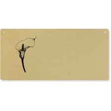 'Calla Lily Flower' Large Wooden Wall Plaque / Door Sign (DP00067225)