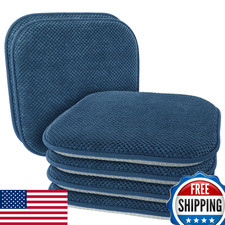 PAGGED Niebieskie krzesła Poduszki na krzesła do jadalni 6-pak Antypoślizgowa pianka Siedzisko kuchenne