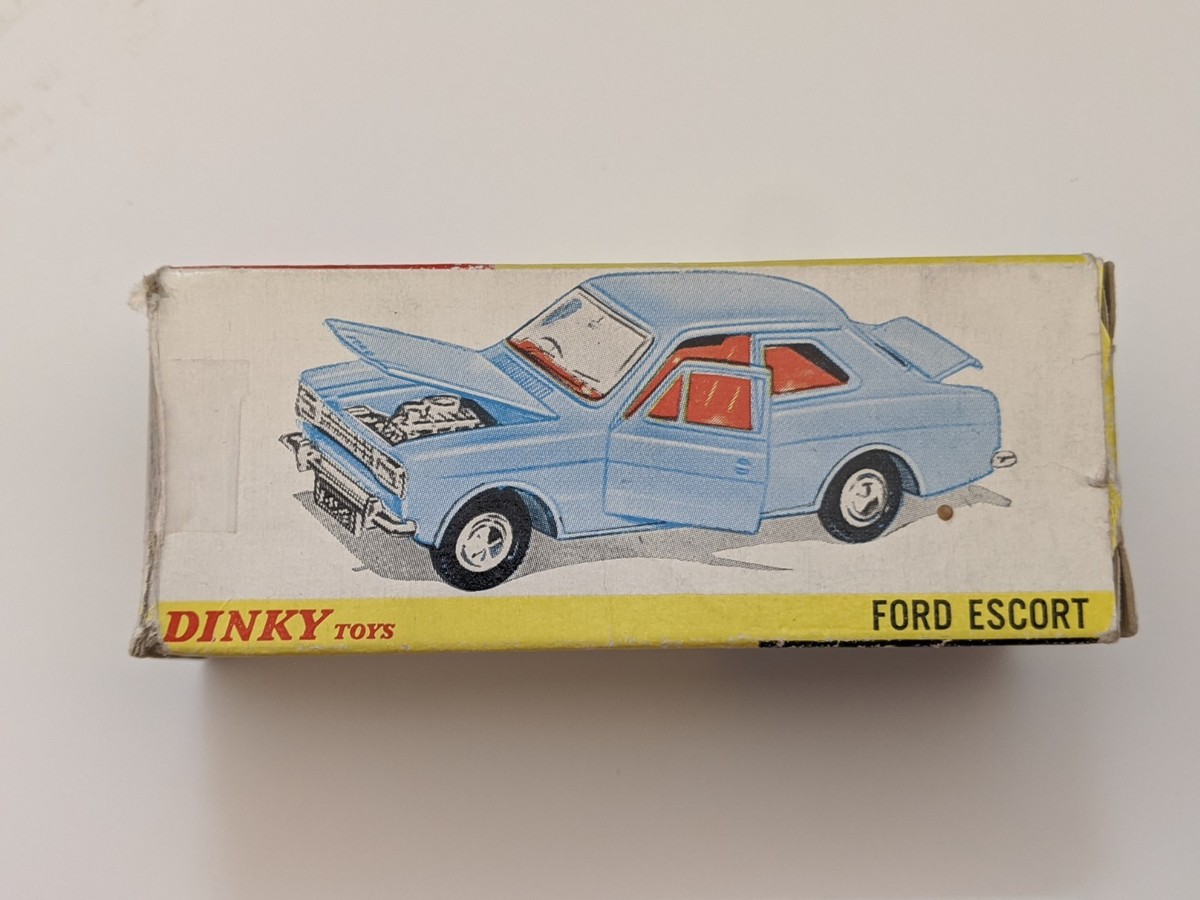 Boîte Vide Reproduction Dinky Toys - Modèle Ford Escort N°168, échelle 1:43