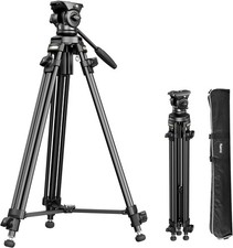 SmallRig 62'' Video Tripod Kit With 360 Fluid Head Load Up To 5kg 4684