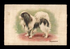 JAPANESE CHIN Jap Chin Dog Vintage SILK Cigarette Card B.A.T 1910 Named Champion