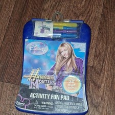 Disney Hannah Montana Activity Fun Pad Magic Reveal Marker 3 Markers Stickers