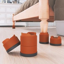 4PCS Adjustable Furniture Leg Risers Bed Sofa Chair Table Height Extender Blocks