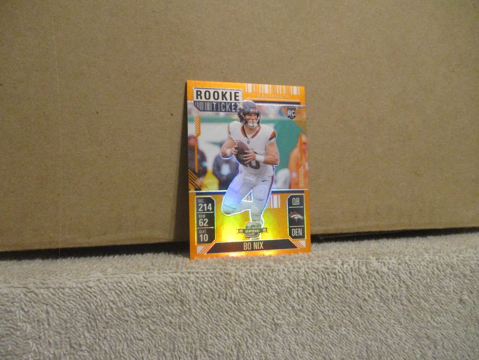 2024 CONTENDERS OPTIC ROOKIE TICKET BO NIX #62 RC ORANGE PRIZM 35/75 COLOR MATCH