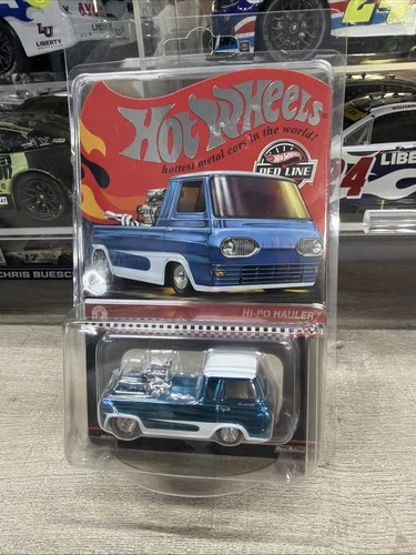 2022 Hot Wheels RLC Redline Club 1963 HI-PO HAULER Ford Econoline Agua Blue
