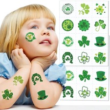 Shamrock Party Favors for Kids - 144pcs St Patrick's Day Irish Tattoo Sticker...