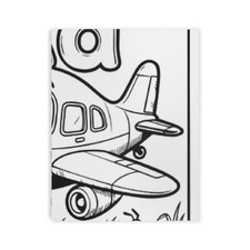 Cute Airplane Coloring Book  Kids Activity Pages, Preschool Alphabet