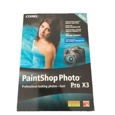 Corel PaintShop Photo Pro X3 NEW Unopened XP Vista Windows 7