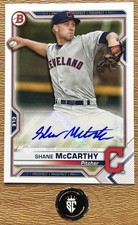 Shane McCarthy 2021 Bowman Paper Prospects Bowman Autograph #PAPR-SM Indians