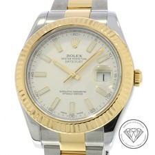 Rolex Datejust II Stahl Gold Ref 116333 Automatik Uhr Full Set LC100 xxyy
