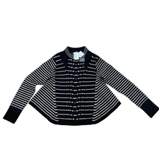 CLUB MONACO TRUDA SWEATER CHANDAILS SIZE SMALL NAVY/BLEU MARINE NWT