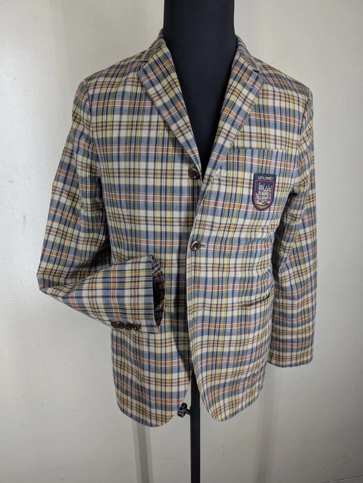 Blazer Rugby Ralph Lauren Vintage 100% Algodón-Sin Pantalones-Pequeño-Para Ajustar Talla 36 R EE. UU. Foto 3 de 4