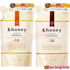  honey Deep Moist Shampoo/Treatment Set Refill 11.8 fl oz/12.3 fl oz Japan
