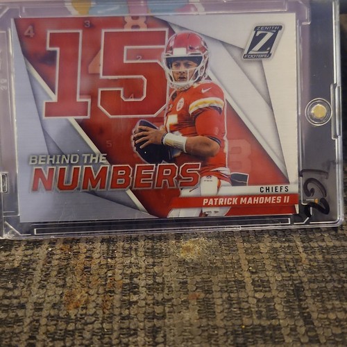 2022 Zenith PATRICK MAHOMES 15 Behind The Numbers Silver Prizm Chiefs non Auto