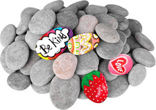 Large Smooth River Rocks for Painting - 100 Pcs Craft Stones for Kids