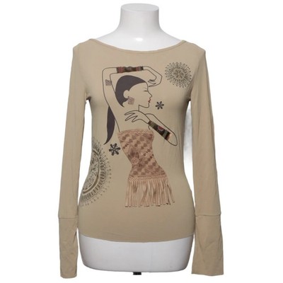 Soft Paris, Langarmshirt, Größe: S, Beige, Elasthan/Polyester, Print, Damen #AsR
