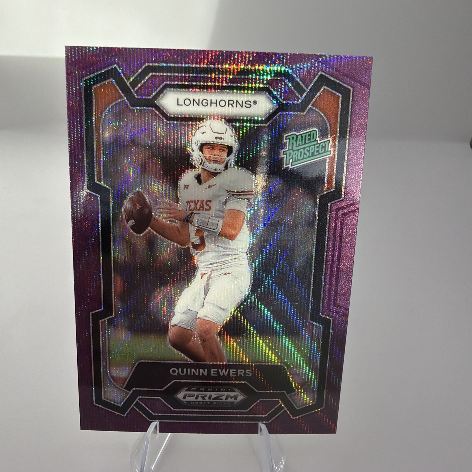 2024 Panini Prizm Draft Picks Quinn Ewers Rated Prospect Purple Wave Prizm