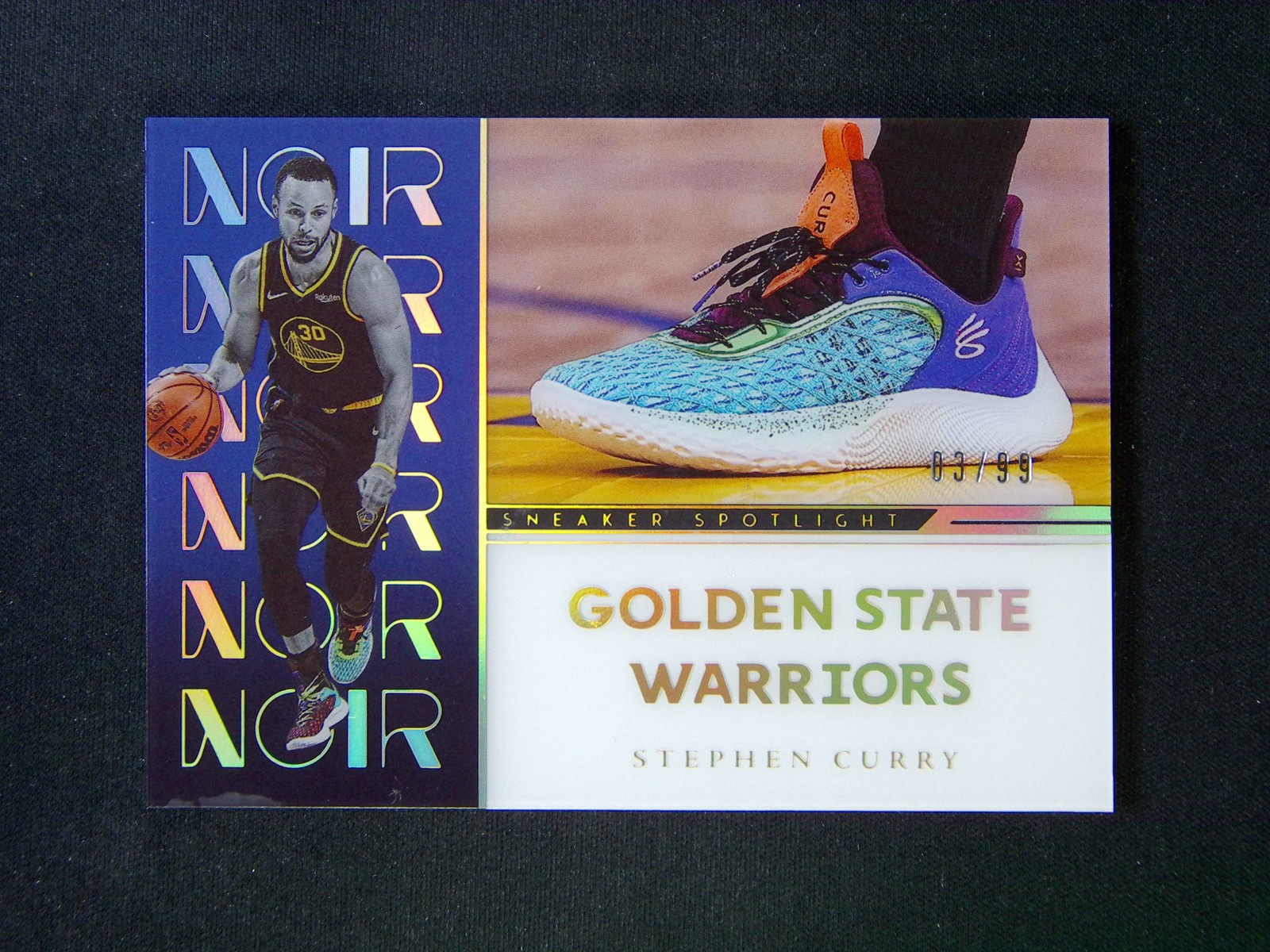 2022-23 Panini Noir Stephen Curry #2 Sneaker Spotlight /99