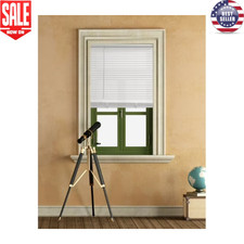 1" Cordless Vinyl Light Filtering Blinds Durable 1-Piece White 30" W x 64" L