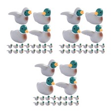  60 Mini-Tierfiguren aus Kunstharz, niedliche kleine Enten als