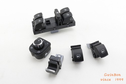 Set of 5pics CHROME SWITCH CONTROL fit for VW PASSAT B6 CC GOLF JETTA MK5 MK6 - Picture 2 of 4
