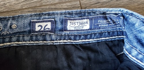 MISS ME WOMEN'S EMBELLISHED BLUE DENIM JEANS SIZE 26 INSEAM 31 STYLE JE573JBR - Picture 10 of 12