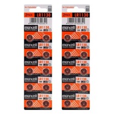 20 x Maxell LR1130 Alkaline Batteries 1.5v - LR54 L1130 189 V10GA RW89 AG10 G10