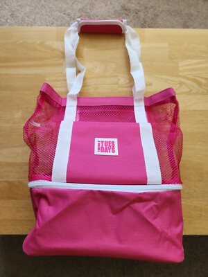 T-Mobile Tuesdays Pink Mesh Tote Cooler Lunch Bag 2 in 1 Brand New Never Used