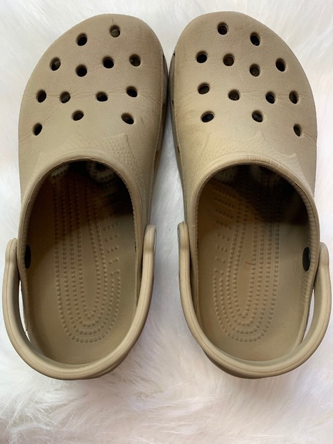 crocs classic beige