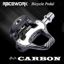 Road Bike Lock Pedal Texture Self-Locking Paddle Bearings Pedal  With SPD Lock