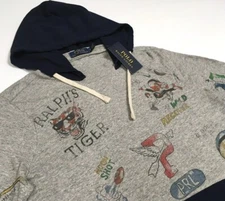 Polo Ralph Lauren P Wing Tigers Bear Coin Cartoon Artwork Jersey T Shirt Hoodie