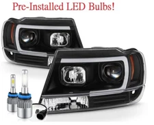 FLEETWOOD PACE ARROW 2018 2019 BLACK PROJECTOR HEADLIGHTS HEAD LIGHTS LAMPS RV