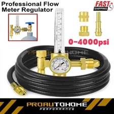 CO2 Argon Flow Meter Gas Regulator Gauge with Gas Hose Mig Tig Welding+Hose US