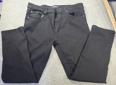 Company Eighty One Mens Black 5 Pocket Stretch Denim Jeans 40x32
