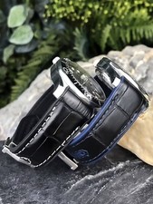 Leather Strap For Omega Seamaster Speedmaster Aqua Terra AT150 19mm 20mm 21mm 22