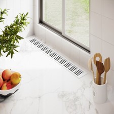 Lüftungsgitter Heizungsabdeckung Weiß RAL9016 Stegblech 80mm breit Türlüftung