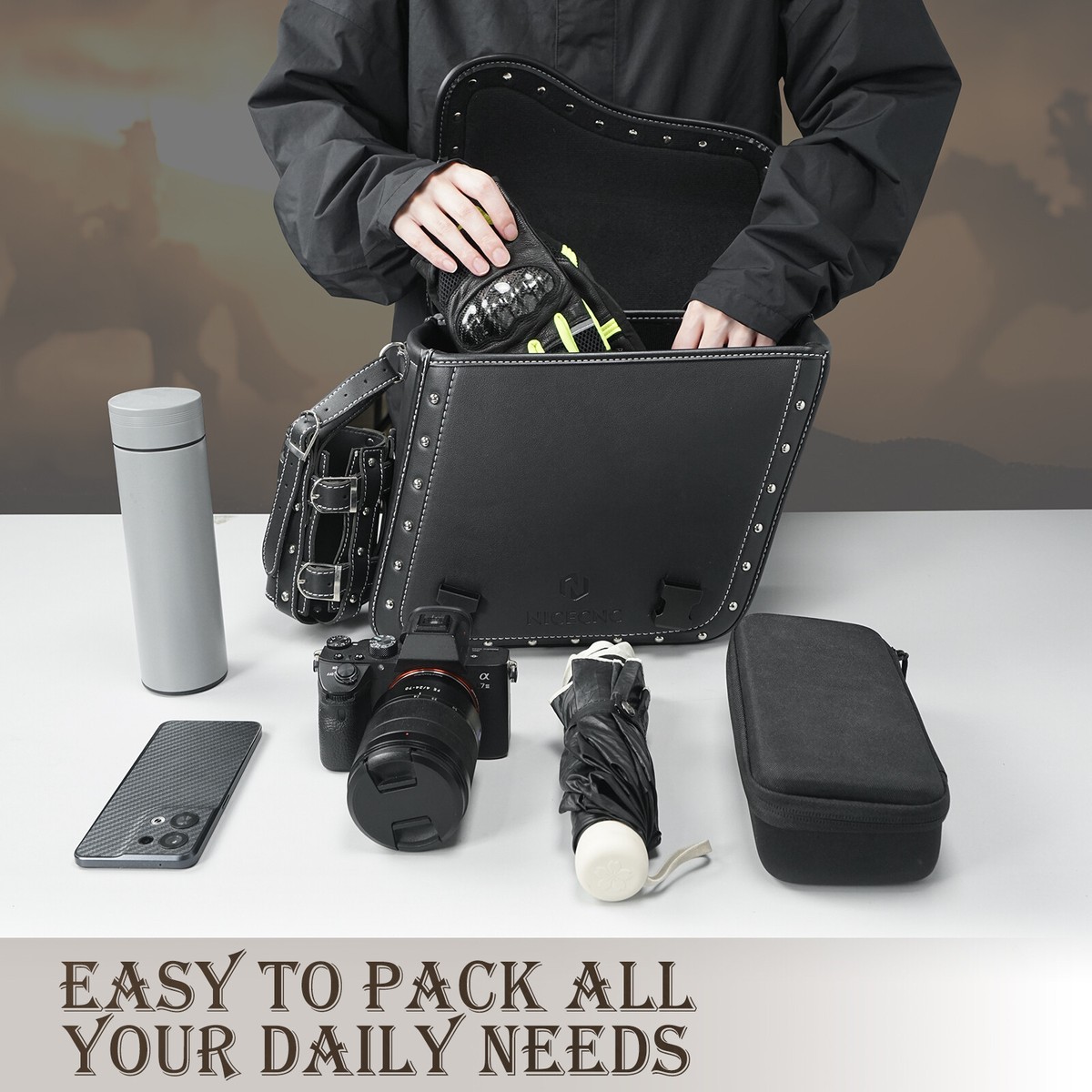 Motorcycle Saddle Bags For Harley Sportster XL 883 XL 1200 Motorcycle Saddle Bags For Harley Sportster XL 883 XL 1200