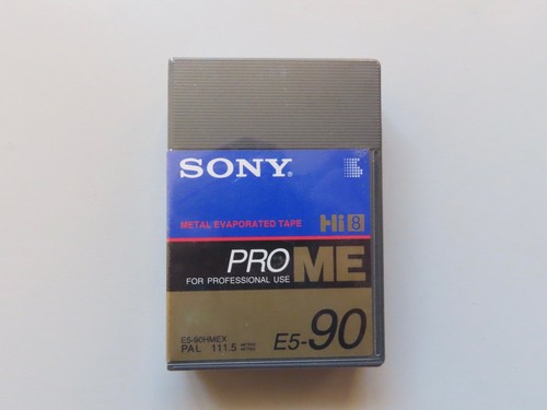 Vintage SONY E5-90HMEX Hi8 PRO ME E5-90 Metal Evaporated Tape (Sealed) PAL