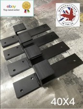 Barricade Drop In Security Brackets Double Stable Garage Door X4