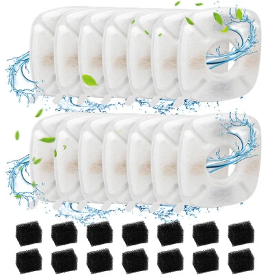 THESILICONVALLEY 28PCS Pet Water Replacement Filters Fit for Veken 95/67/135oz Cat & Dog Fountain