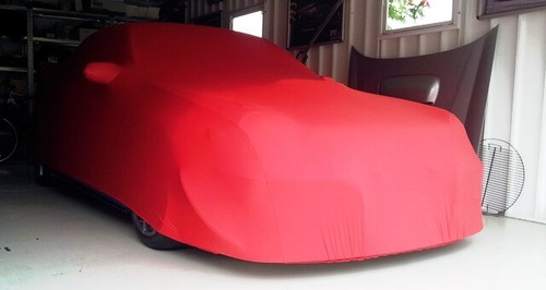 Vollgarage Car-Cover Rot mit Spiegeltaschen für Subaru WRX 4Türer 2000-2007 - Picture 3 of 8