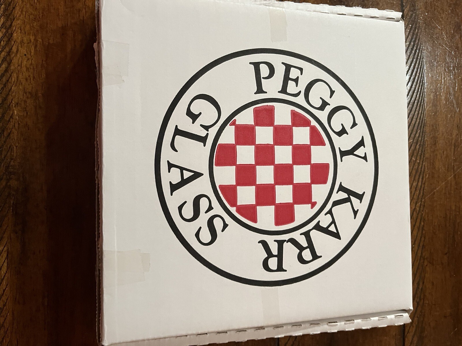 New Peggy Karr Gerbera Daisy Fused Art Glass 7.5” Plate Flower Floral